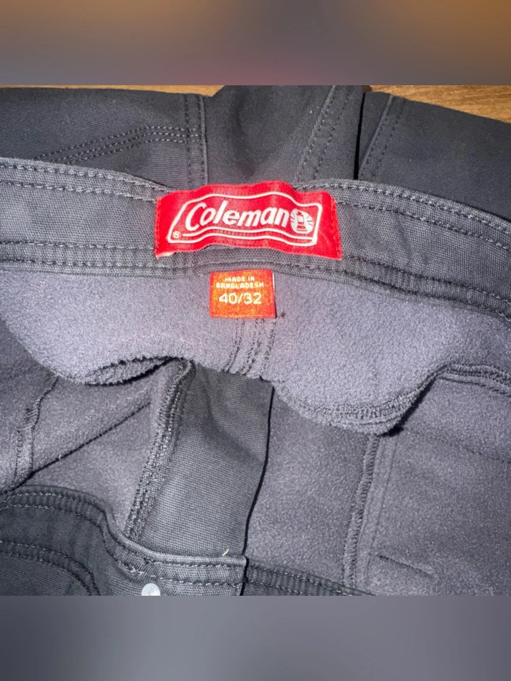 Coleman Men Pant 40X32 Gray Straight Leg Chino Mid Rise Casual Outdoor Relaxed